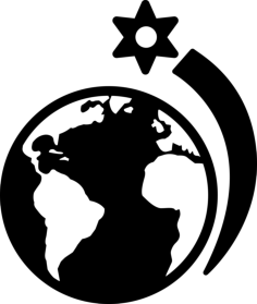 Comet Of Outer Space Close To The Earth Outline Svg Vector, Free Vectors File